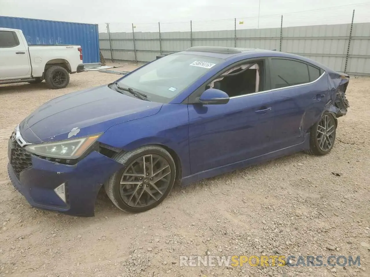 1 fotografías del automóvil dañado KMHD04LB4KU819963 HYUNDAI ELANTRA 2019
