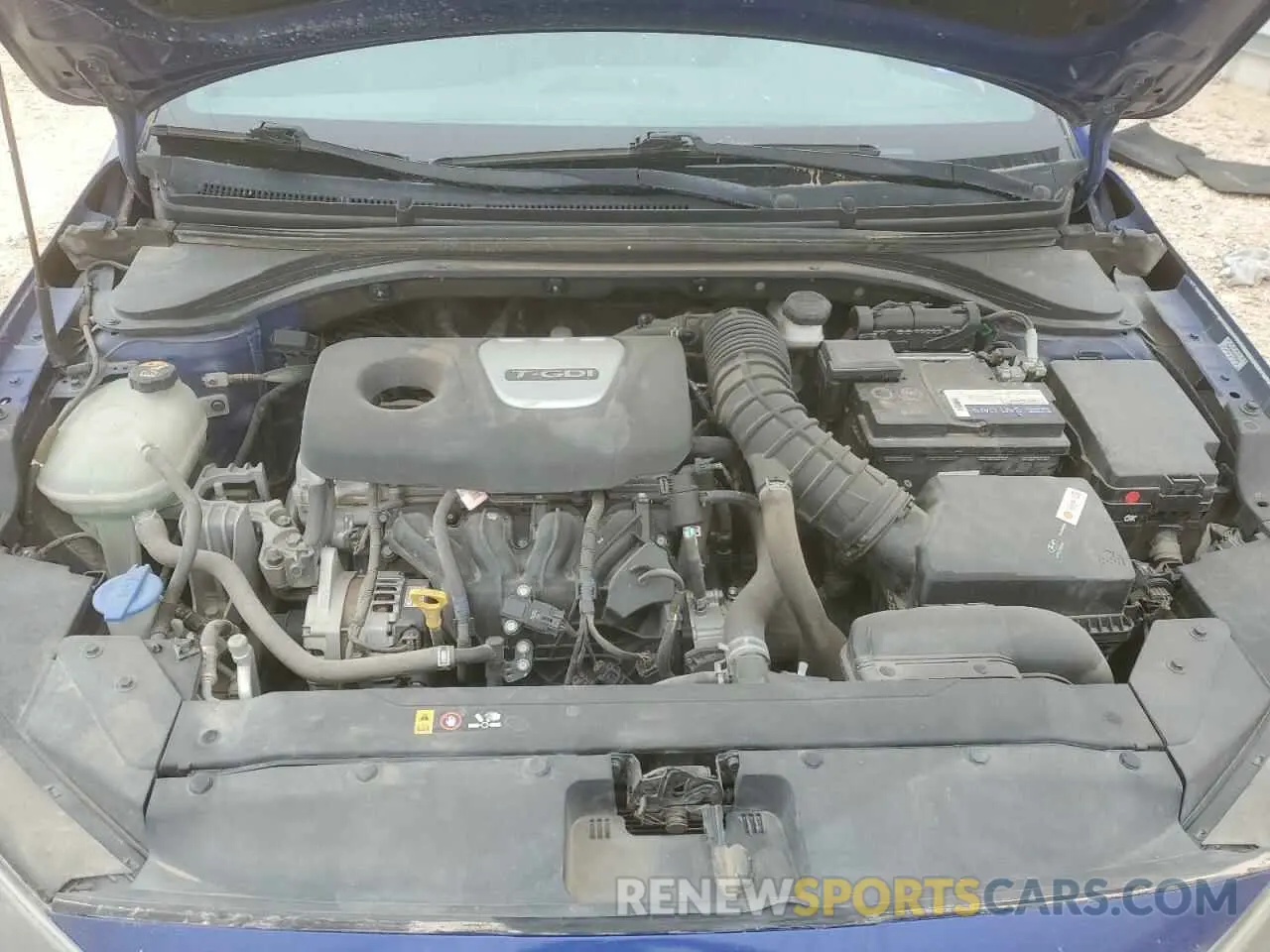 11 fotografías del automóvil dañado KMHD04LB4KU819963 HYUNDAI ELANTRA 2019