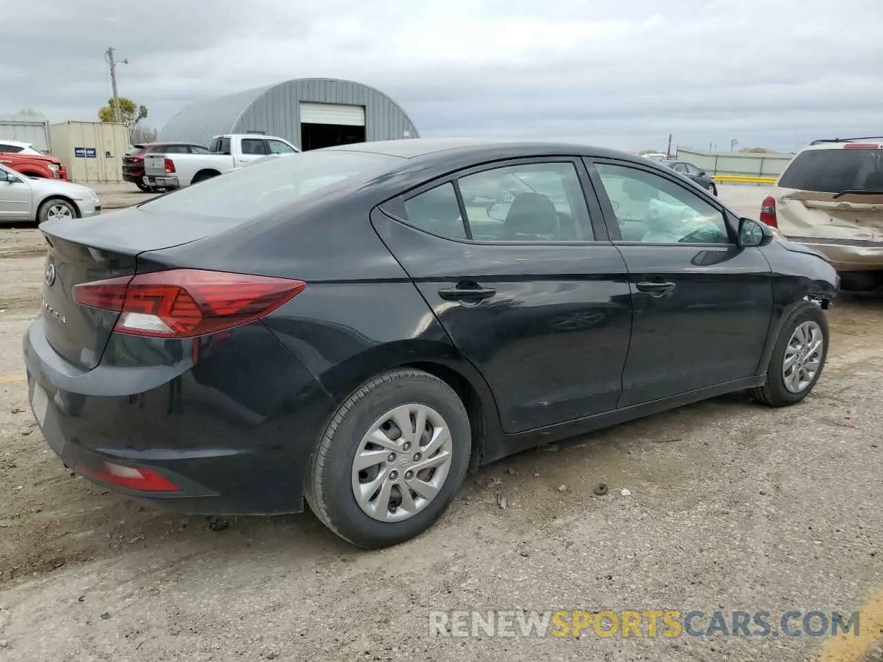 3 fotografías del automóvil dañado KMHD74LF0KU763020 HYUNDAI ELANTRA 2019