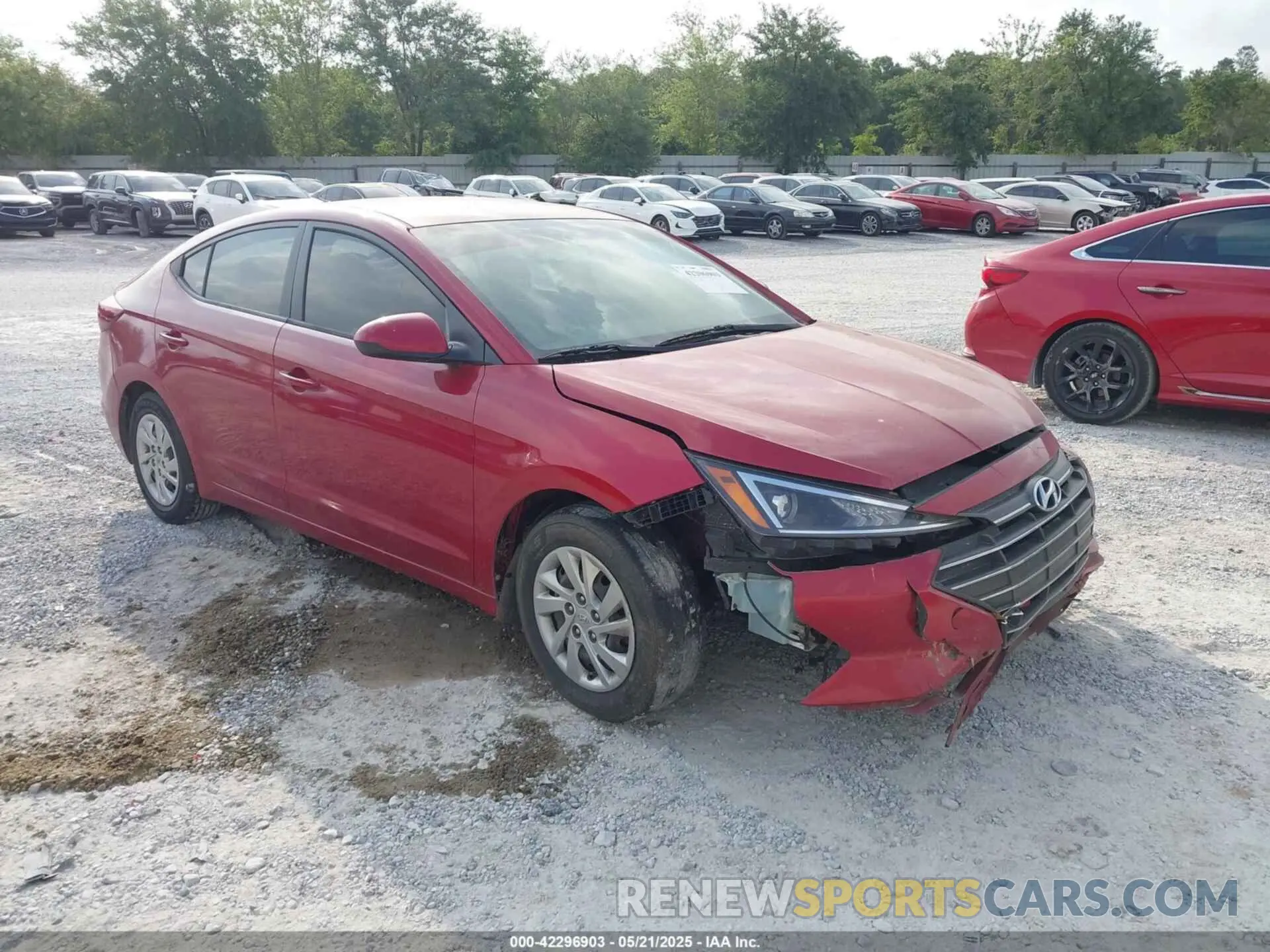 1 fotografías del automóvil dañado KMHD74LF0KU859083 HYUNDAI ELANTRA 2019