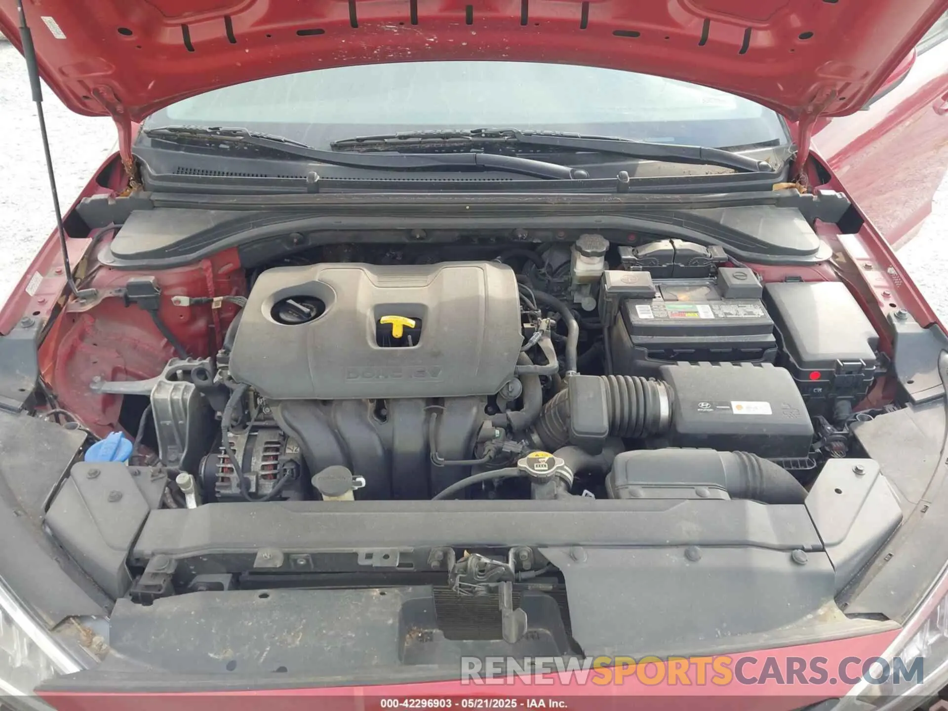 10 fotografías del automóvil dañado KMHD74LF0KU859083 HYUNDAI ELANTRA 2019