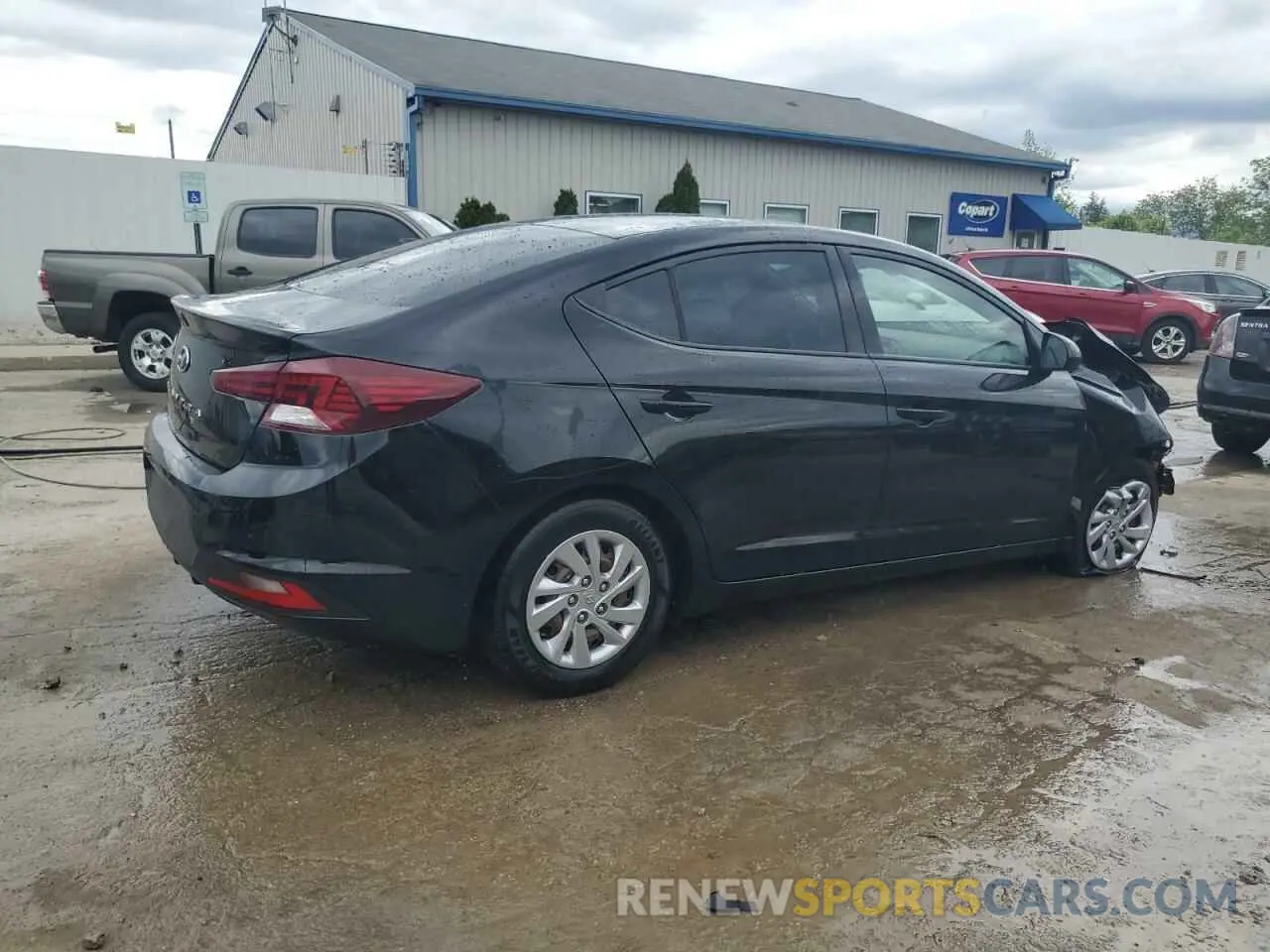 3 fotografías del automóvil dañado KMHD74LF1KU762829 HYUNDAI ELANTRA 2019