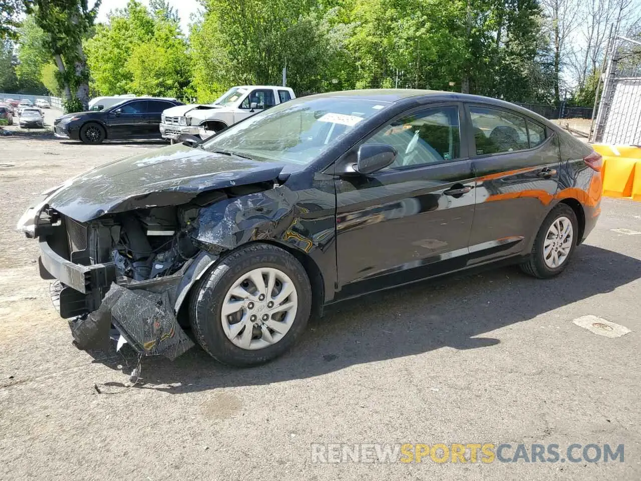 1 fotografías del automóvil dañado KMHD74LF1KU777945 HYUNDAI ELANTRA 2019