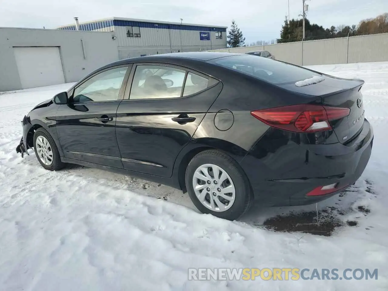 2 fotografías del automóvil dañado KMHD74LF1KU803296 HYUNDAI ELANTRA 2019