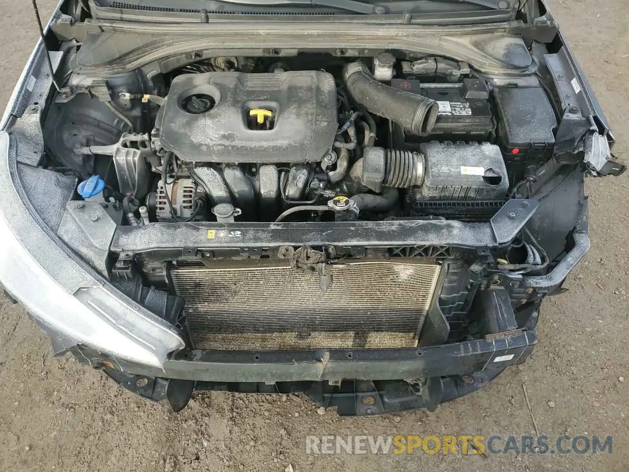 11 fotografías del automóvil dañado KMHD74LF1KU814735 HYUNDAI ELANTRA 2019