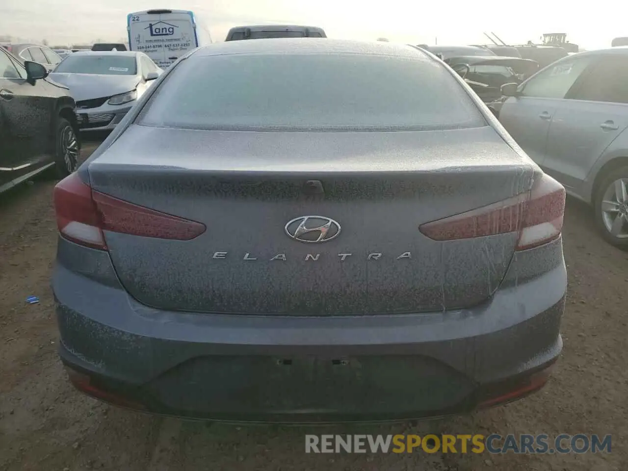 6 fotografías del automóvil dañado KMHD74LF1KU814735 HYUNDAI ELANTRA 2019