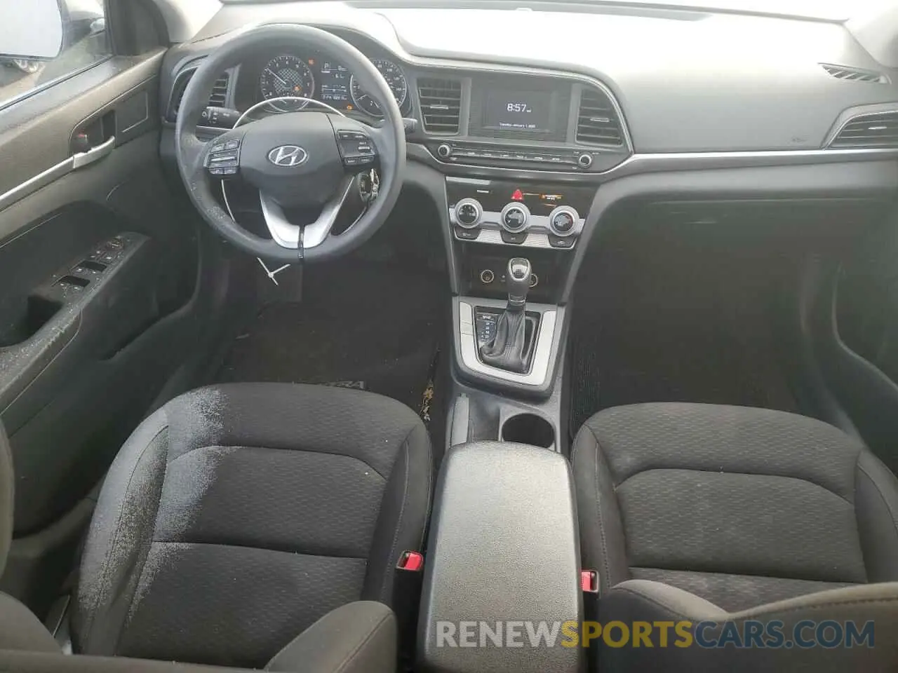 8 fotografías del automóvil dañado KMHD74LF1KU814735 HYUNDAI ELANTRA 2019