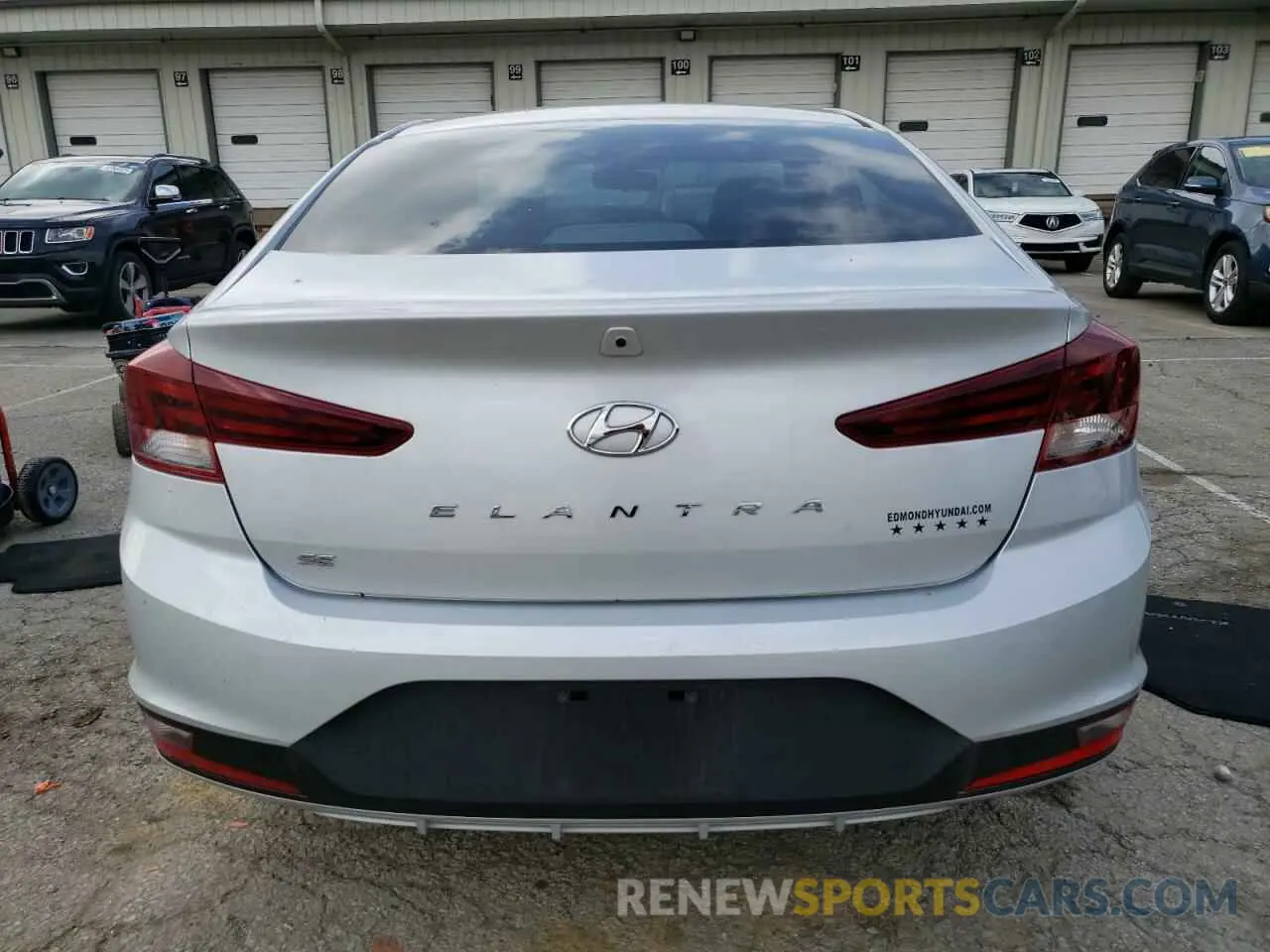 6 fotografías del automóvil dañado KMHD74LF2KU752455 HYUNDAI ELANTRA 2019