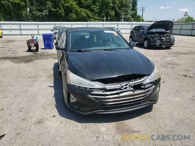 13 fotografías del automóvil dañado KMHD74LF4KU779401 HYUNDAI ELANTRA 2019