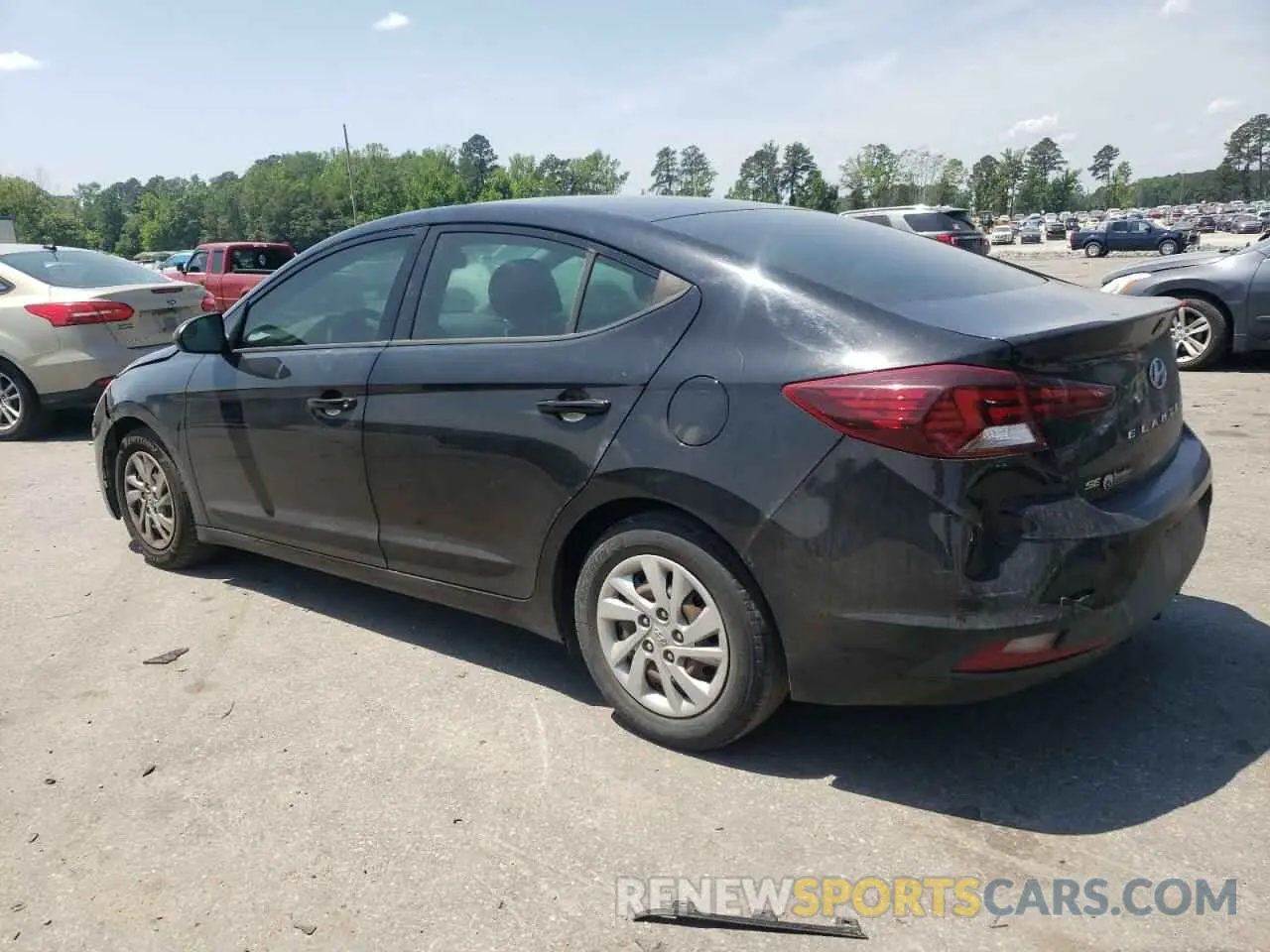 2 fotografías del automóvil dañado KMHD74LF4KU779401 HYUNDAI ELANTRA 2019