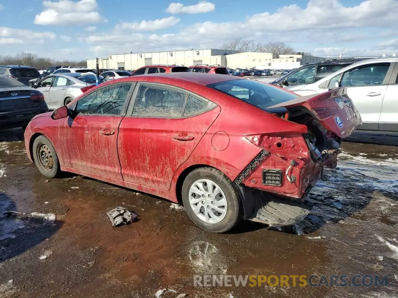 2 fotografías del automóvil dañado KMHD74LF5KU806735 HYUNDAI ELANTRA 2019
