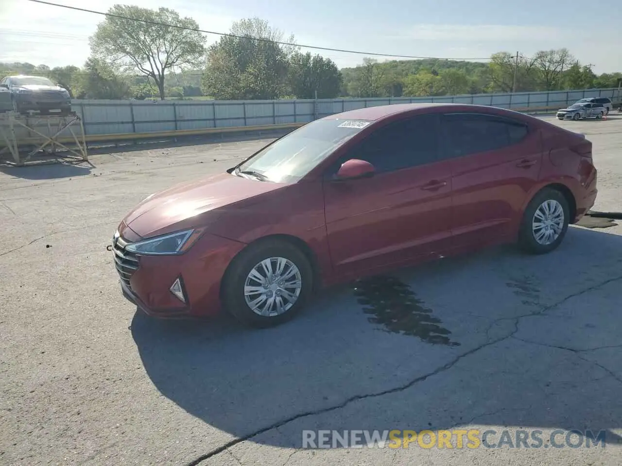 1 fotografías del automóvil dañado KMHD74LF6KU855118 HYUNDAI ELANTRA 2019