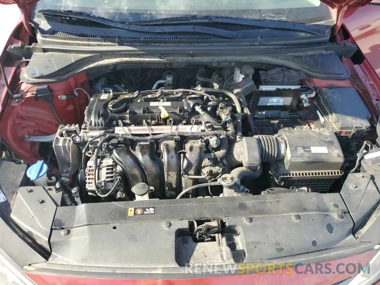 11 fotografías del automóvil dañado KMHD74LF6KU855118 HYUNDAI ELANTRA 2019
