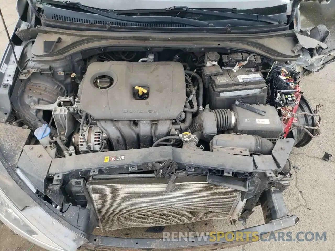 11 fotografías del automóvil dañado KMHD74LF8KU789073 HYUNDAI ELANTRA 2019