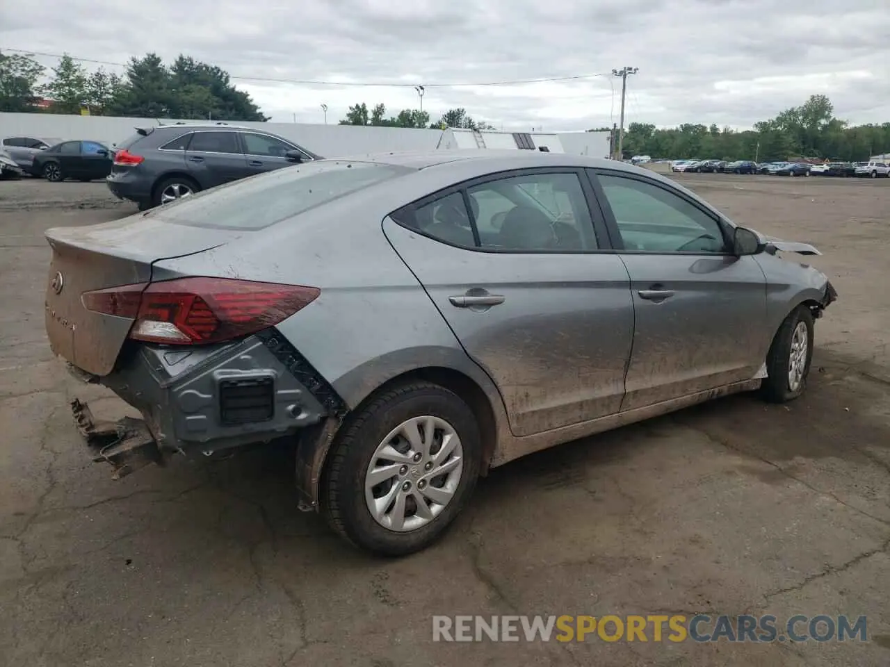 3 fotografías del automóvil dañado KMHD74LF8KU789073 HYUNDAI ELANTRA 2019
