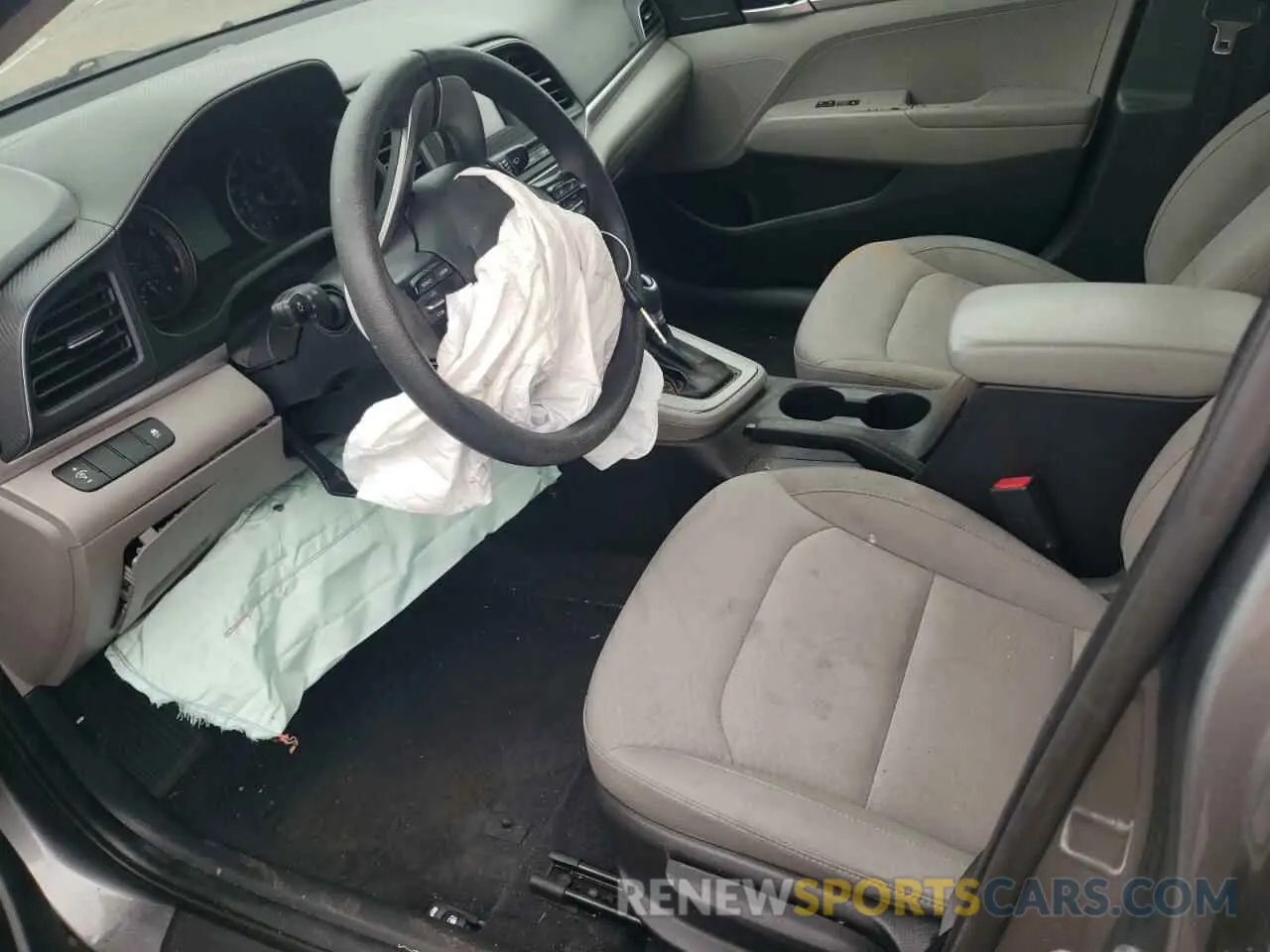 7 fotografías del automóvil dañado KMHD74LF8KU789073 HYUNDAI ELANTRA 2019