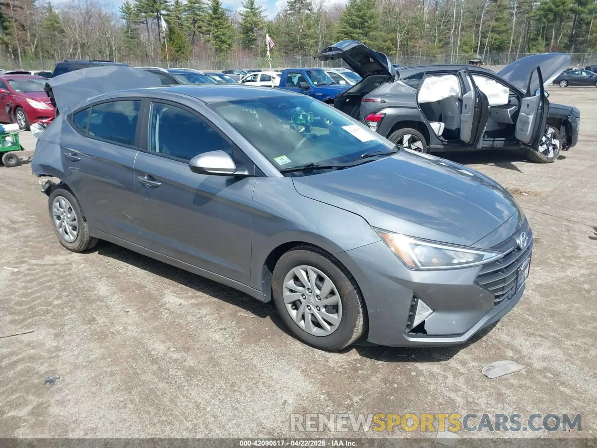 1 fotografías del automóvil dañado KMHD74LF9KU752839 HYUNDAI ELANTRA 2019