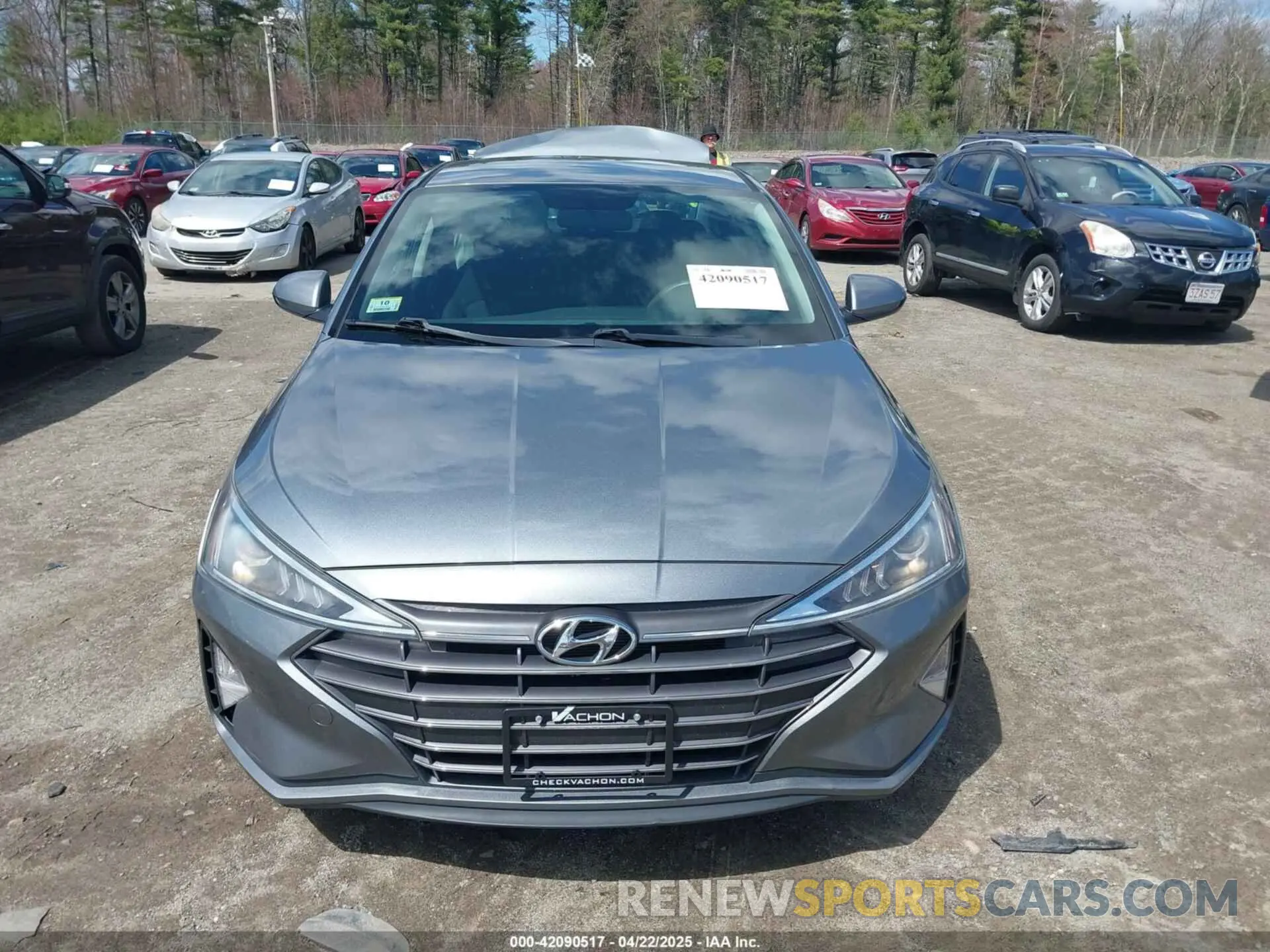 12 fotografías del automóvil dañado KMHD74LF9KU752839 HYUNDAI ELANTRA 2019
