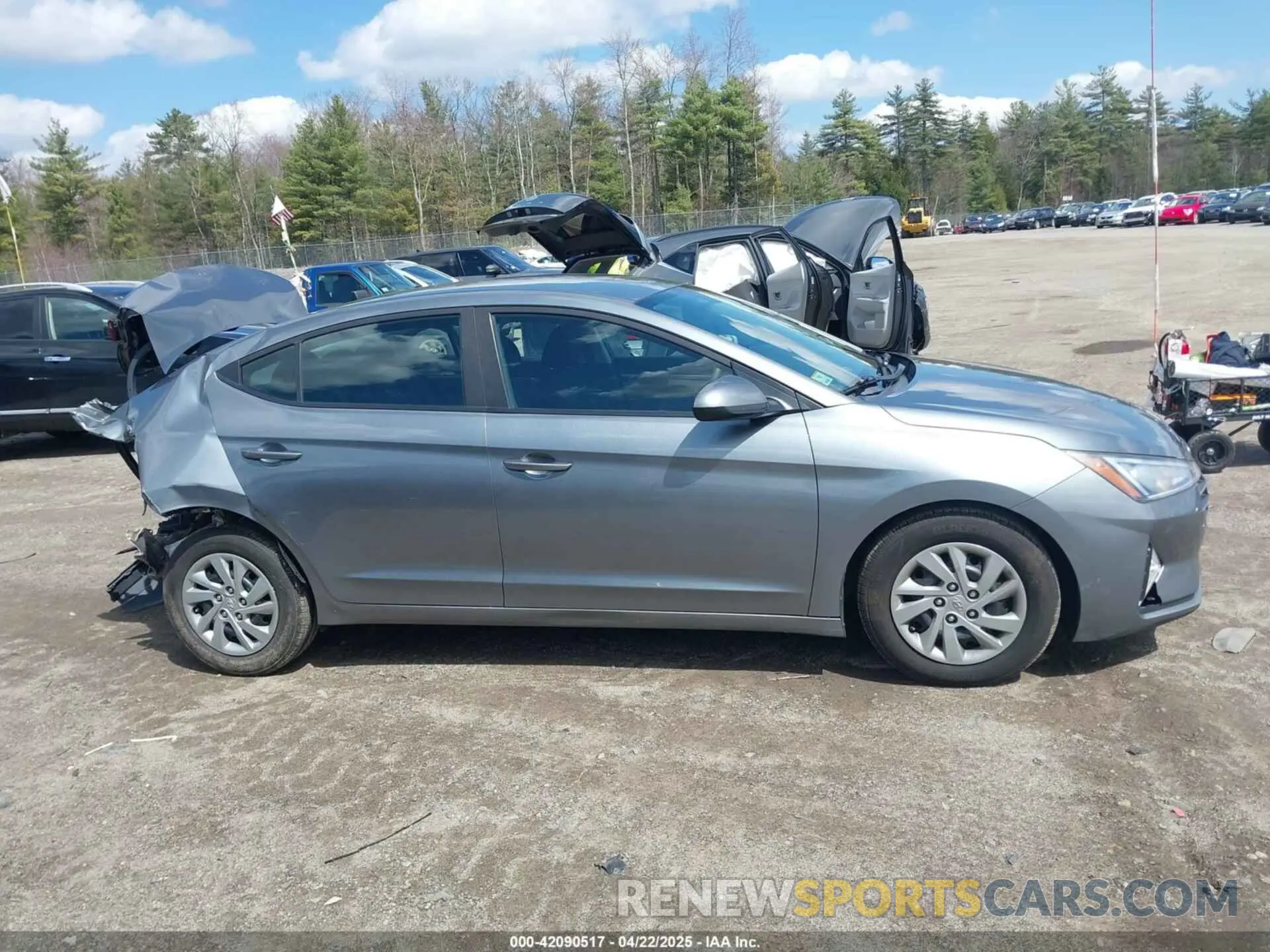 13 fotografías del automóvil dañado KMHD74LF9KU752839 HYUNDAI ELANTRA 2019