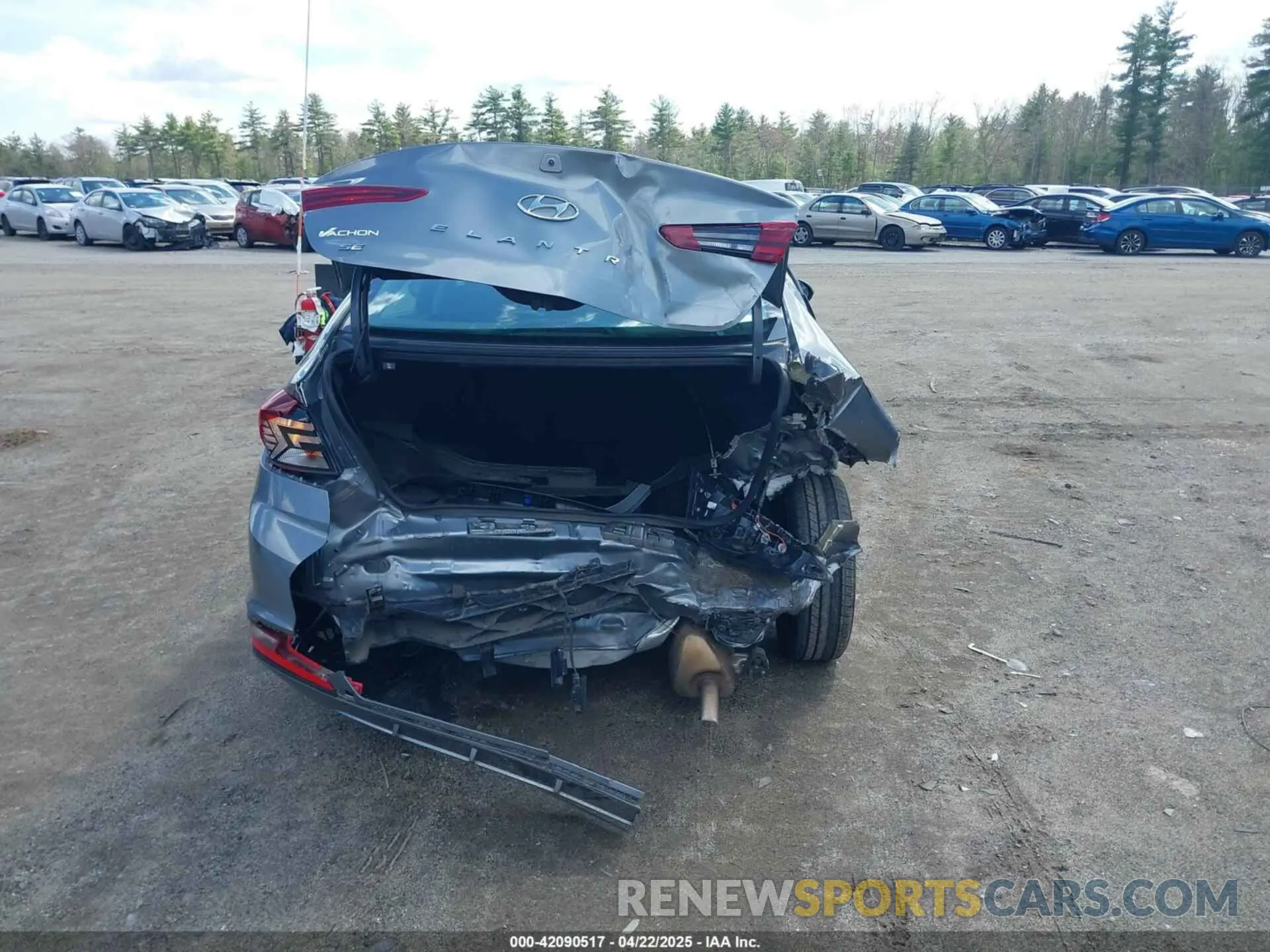 16 fotografías del automóvil dañado KMHD74LF9KU752839 HYUNDAI ELANTRA 2019