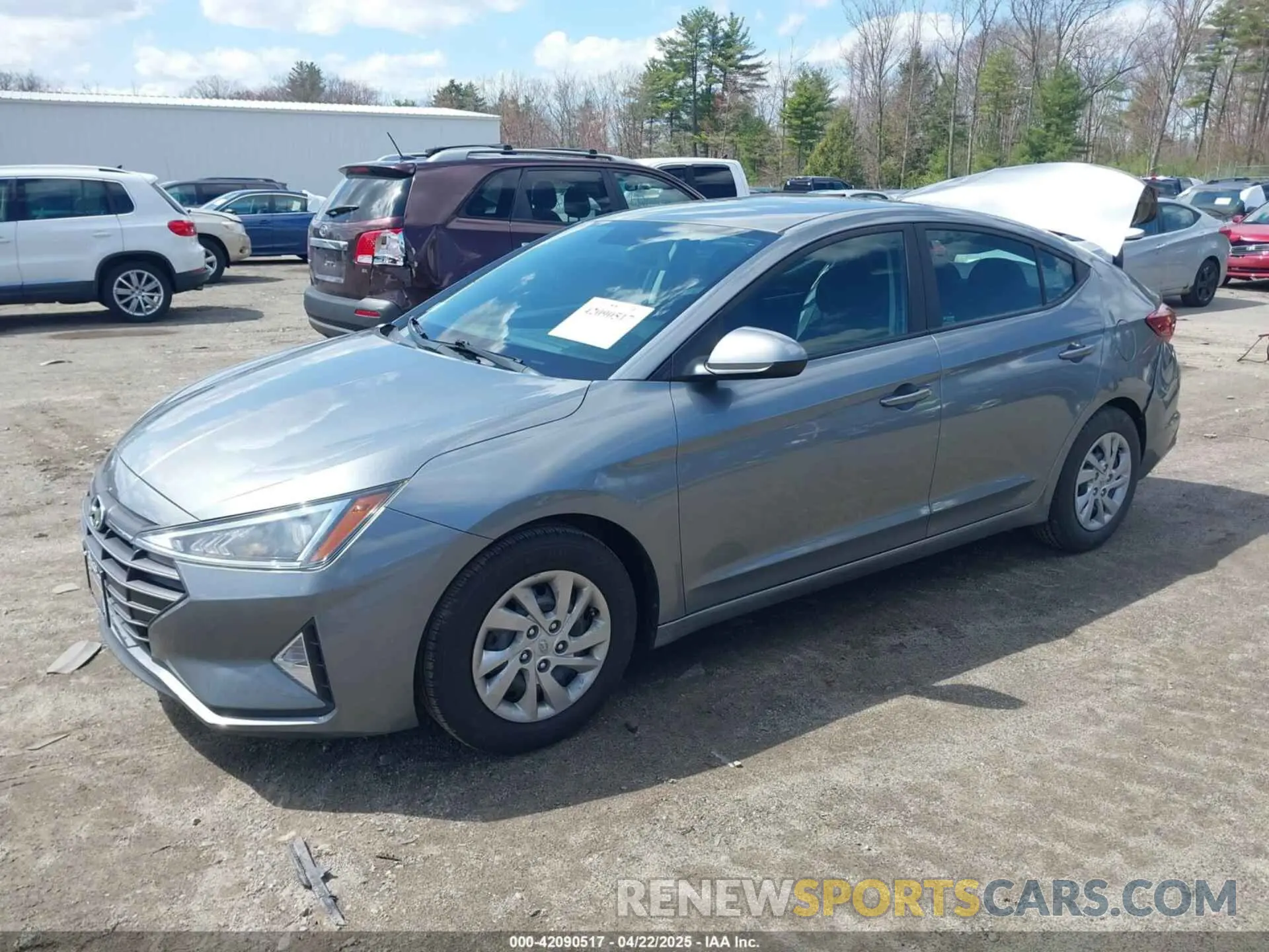 2 fotografías del automóvil dañado KMHD74LF9KU752839 HYUNDAI ELANTRA 2019