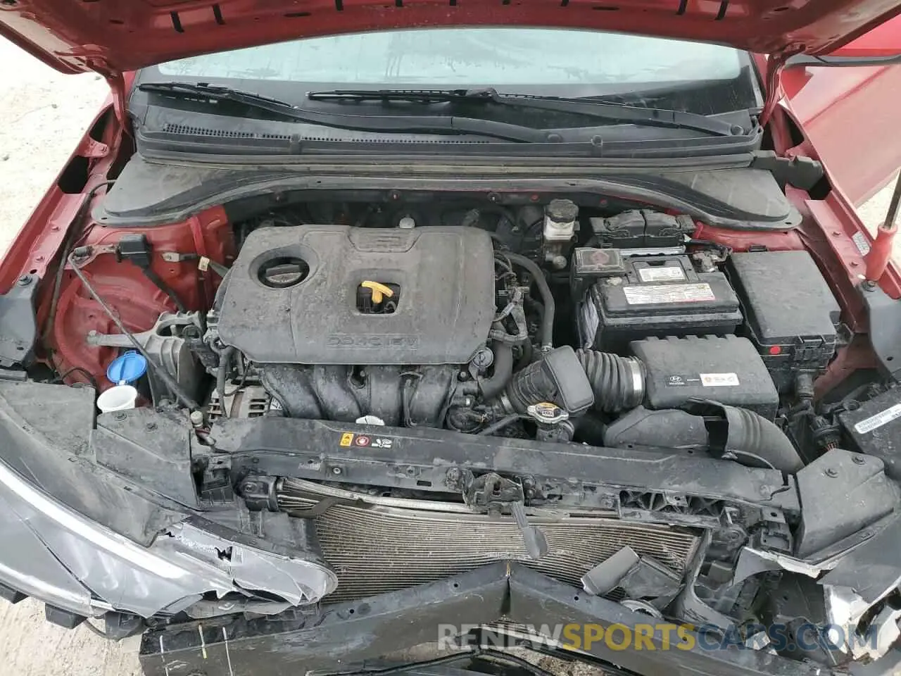 13 fotografías del automóvil dañado KMHD74LFXKU888767 HYUNDAI ELANTRA 2019
