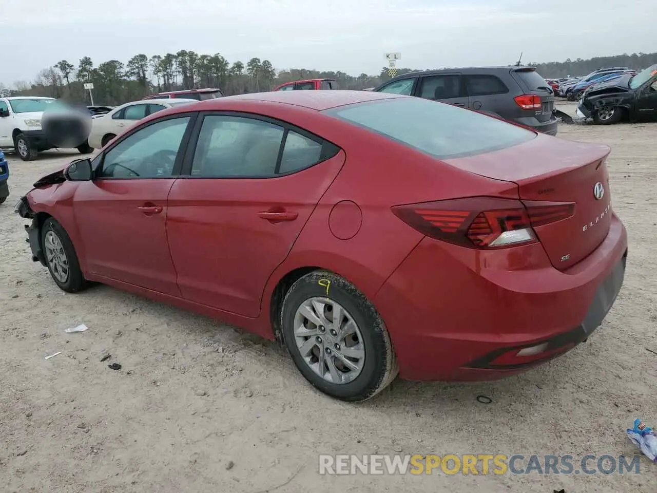 2 fotografías del automóvil dañado KMHD74LFXKU888767 HYUNDAI ELANTRA 2019