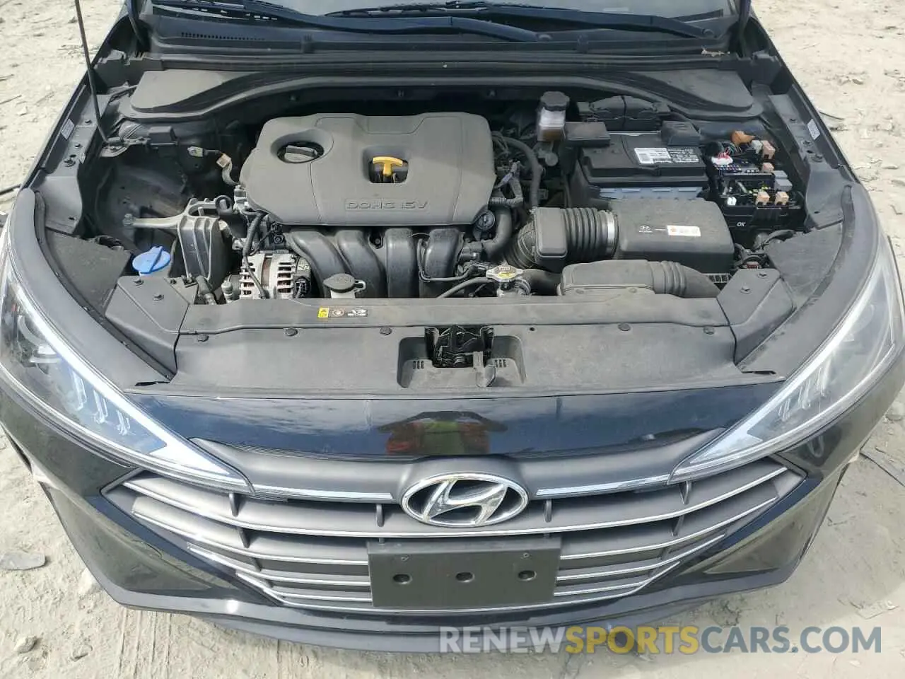 11 fotografías del automóvil dañado KMHD84LF0KU779361 HYUNDAI ELANTRA 2019
