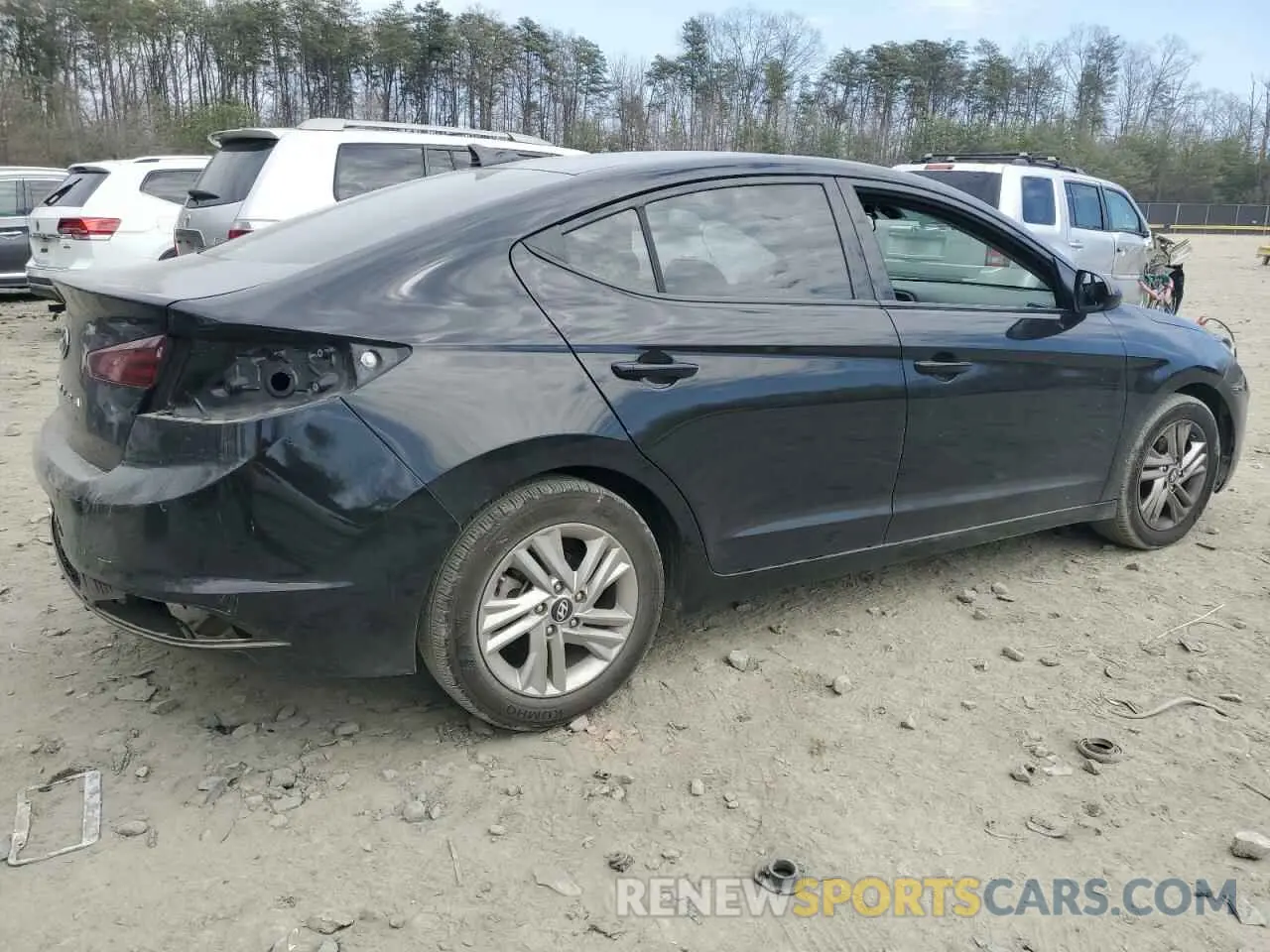 3 fotografías del automóvil dañado KMHD84LF0KU779361 HYUNDAI ELANTRA 2019