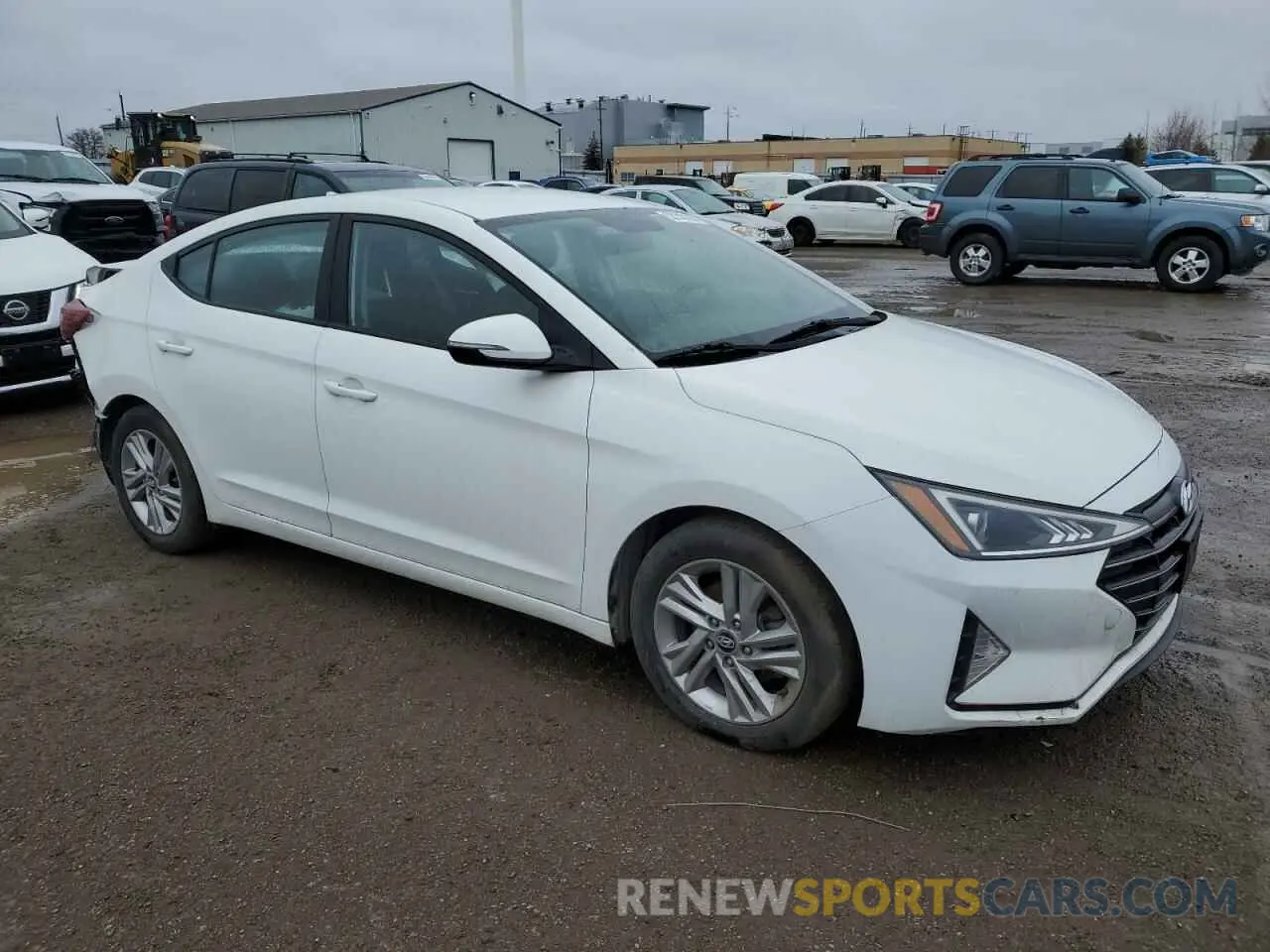 4 fotografías del automóvil dañado KMHD84LF1KU749933 HYUNDAI ELANTRA 2019