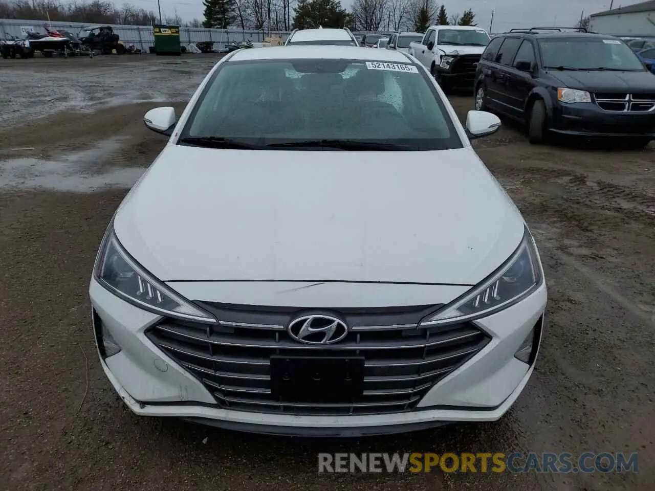 5 fotografías del automóvil dañado KMHD84LF1KU749933 HYUNDAI ELANTRA 2019