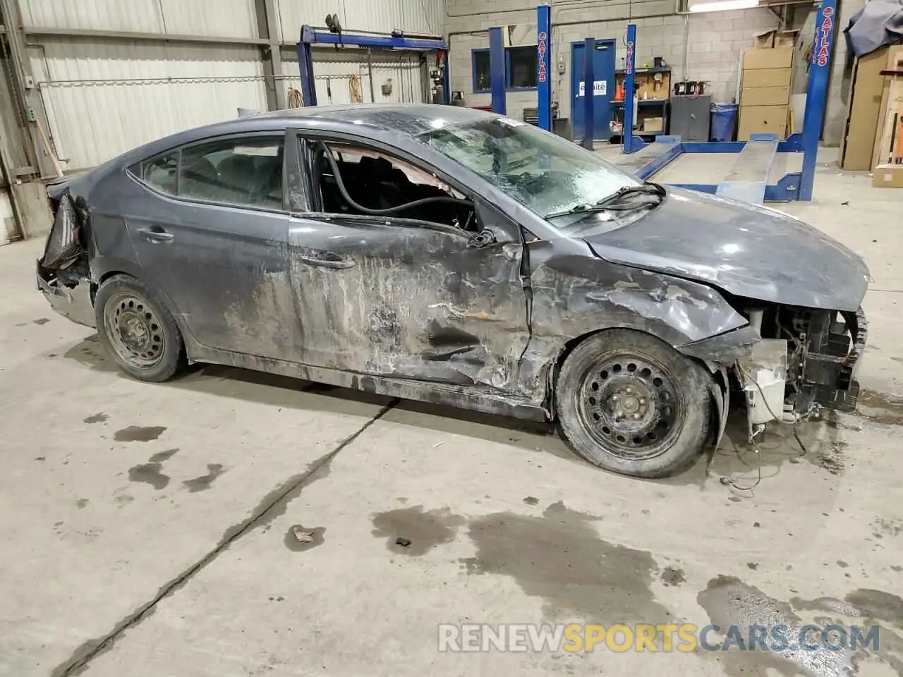 4 fotografías del automóvil dañado KMHD84LF1KU776209 HYUNDAI ELANTRA 2019