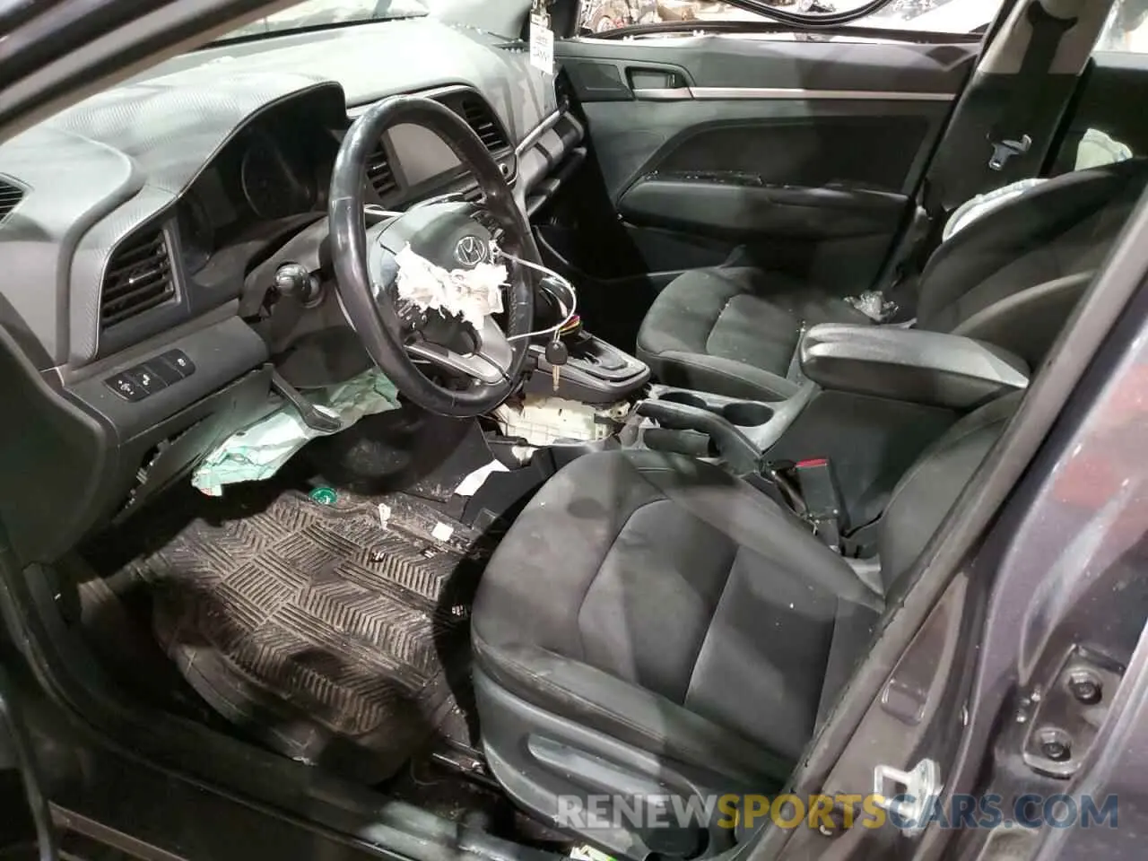 7 fotografías del automóvil dañado KMHD84LF1KU776209 HYUNDAI ELANTRA 2019