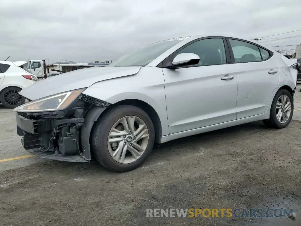 1 fotografías del automóvil dañado KMHD84LF1KU783144 HYUNDAI ELANTRA 2019