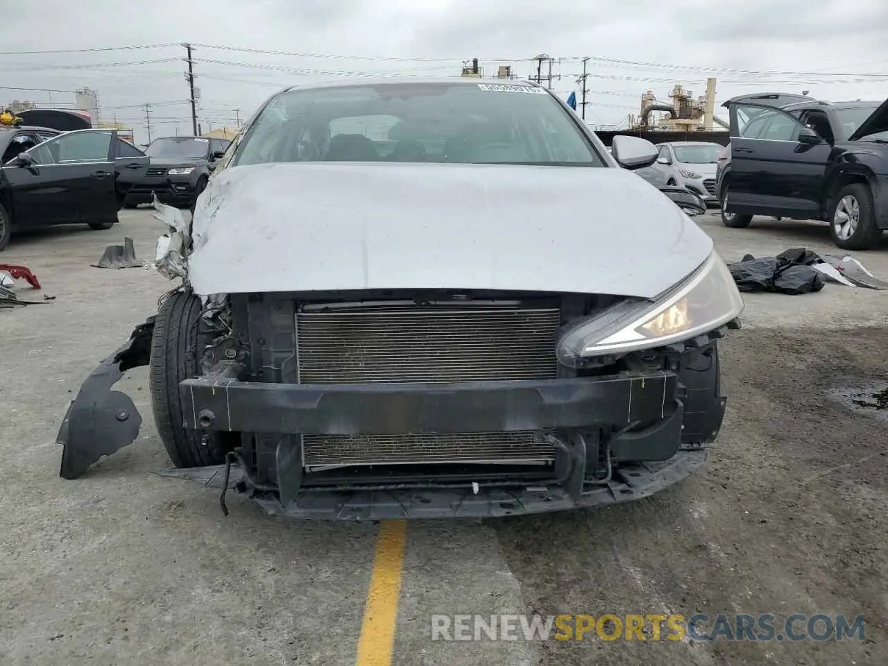 5 fotografías del automóvil dañado KMHD84LF1KU783144 HYUNDAI ELANTRA 2019