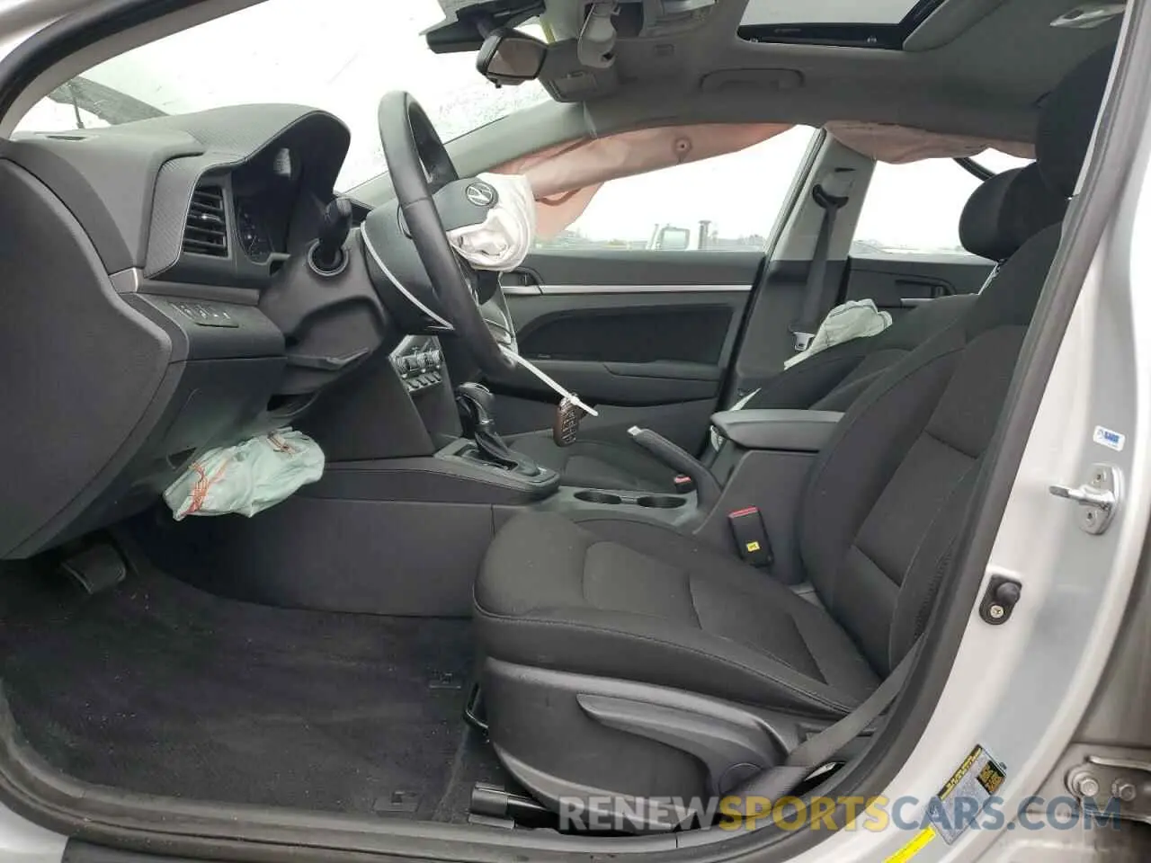 7 fotografías del automóvil dañado KMHD84LF1KU783144 HYUNDAI ELANTRA 2019