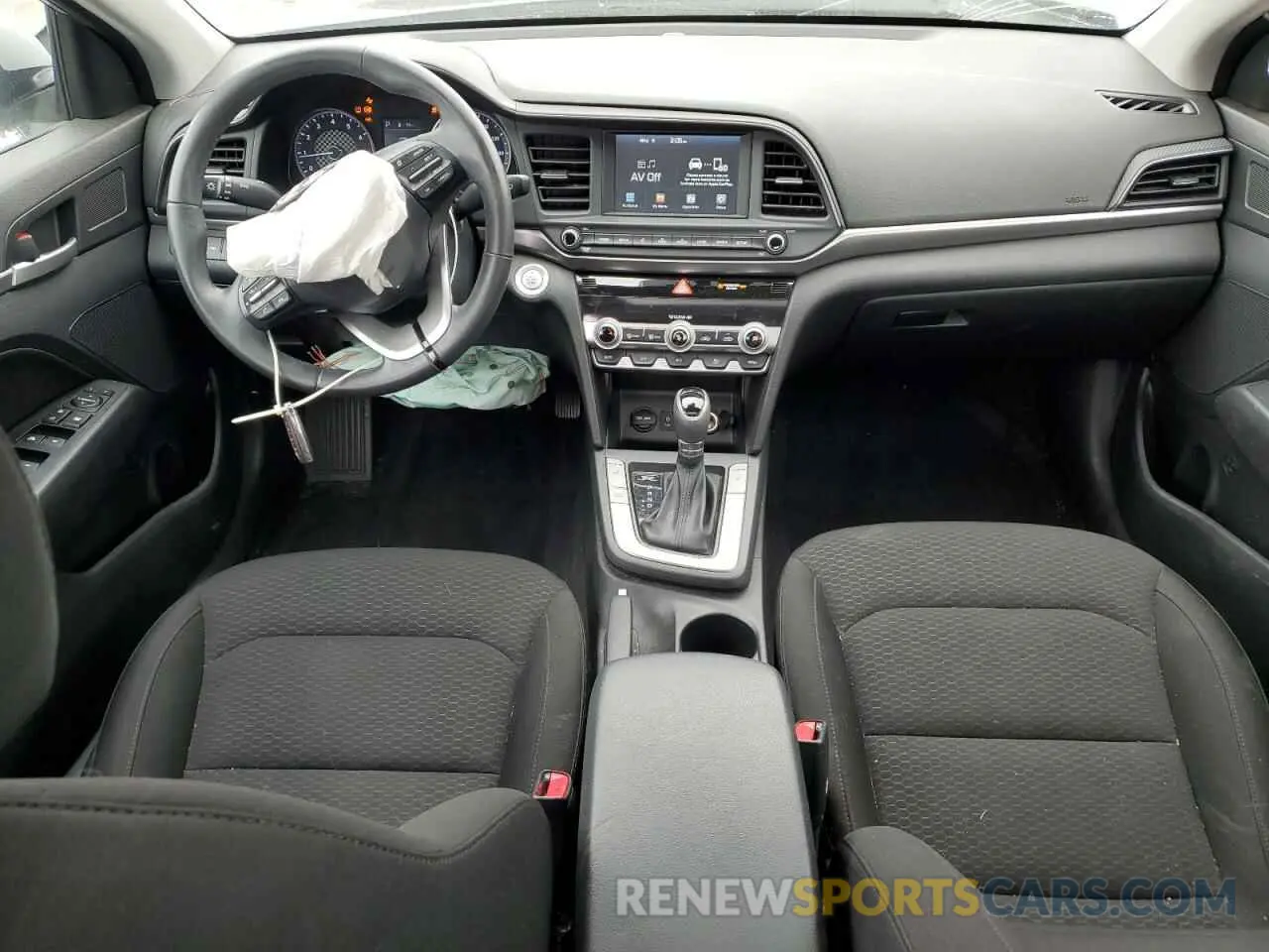 8 fotografías del automóvil dañado KMHD84LF1KU783144 HYUNDAI ELANTRA 2019