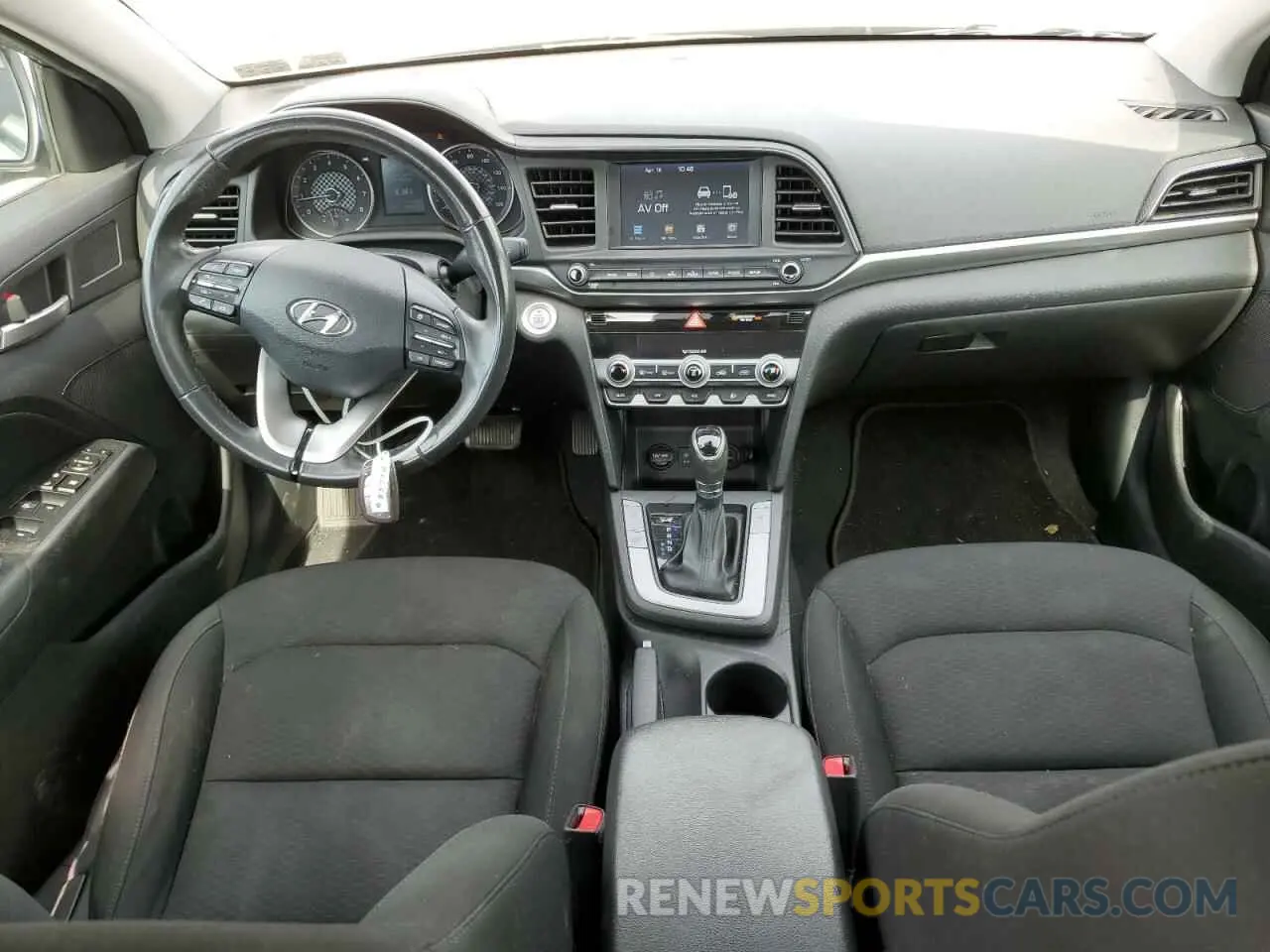8 fotografías del automóvil dañado KMHD84LF1KU786996 HYUNDAI ELANTRA 2019