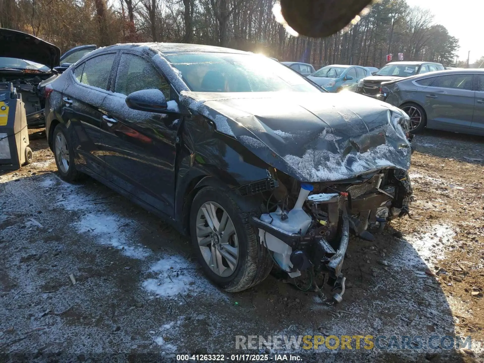 1 fotografías del automóvil dañado KMHD84LF1KU811993 HYUNDAI ELANTRA 2019
