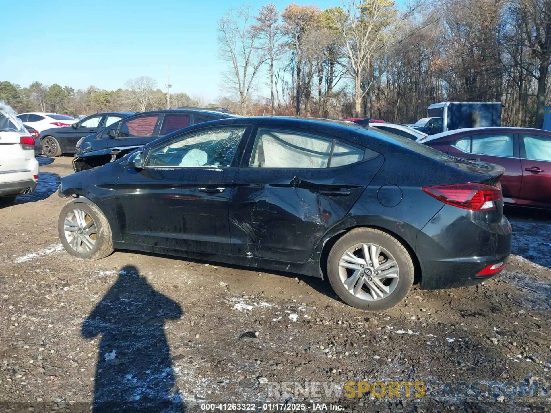 13 fotografías del automóvil dañado KMHD84LF1KU811993 HYUNDAI ELANTRA 2019