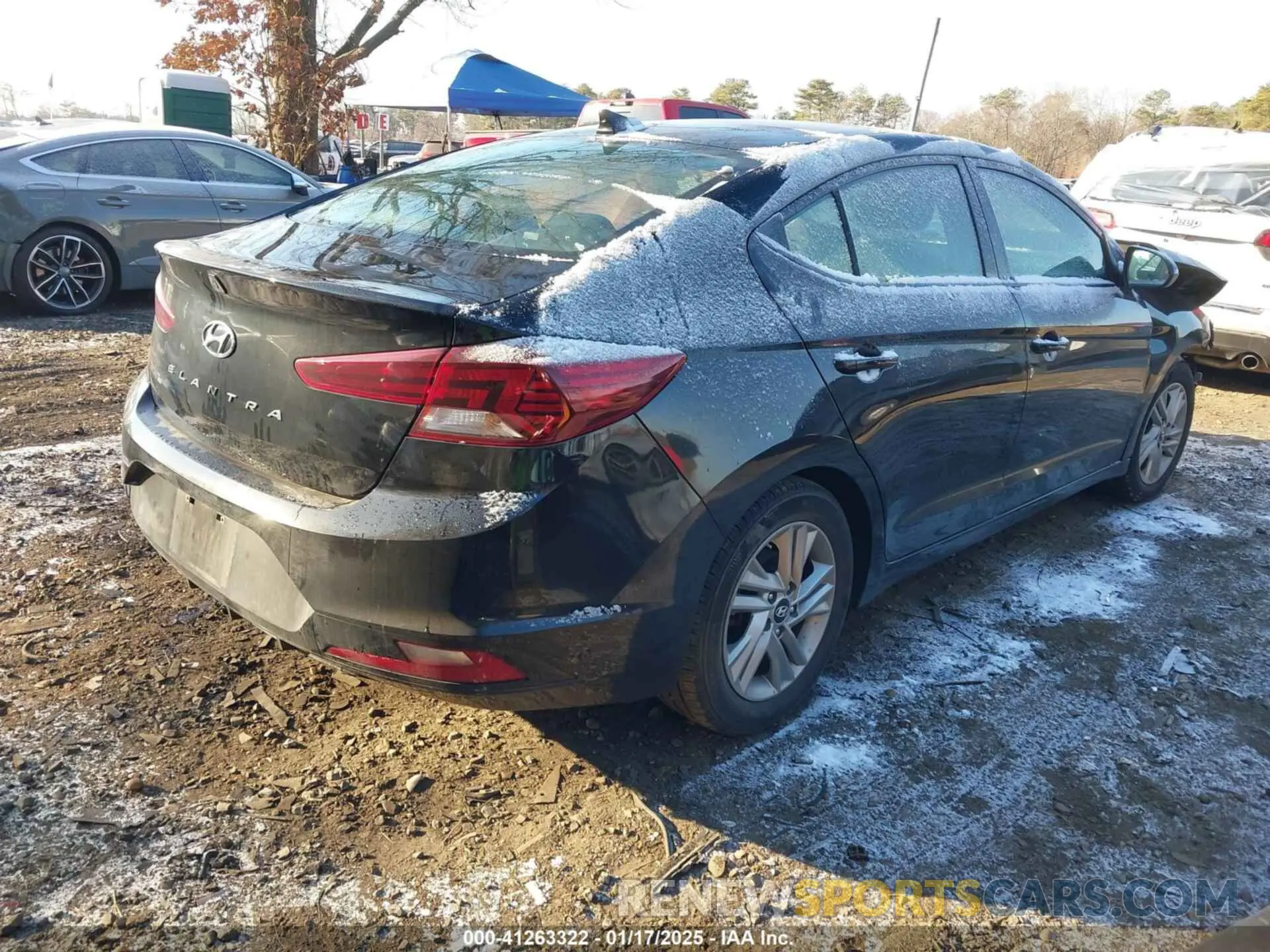4 fotografías del automóvil dañado KMHD84LF1KU811993 HYUNDAI ELANTRA 2019