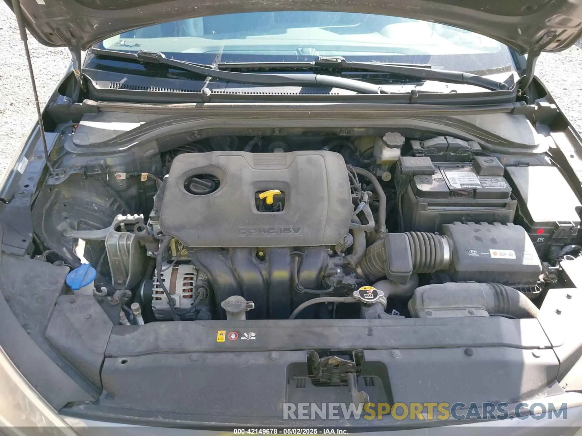 10 fotografías del automóvil dañado KMHD84LF1KU818927 HYUNDAI ELANTRA 2019