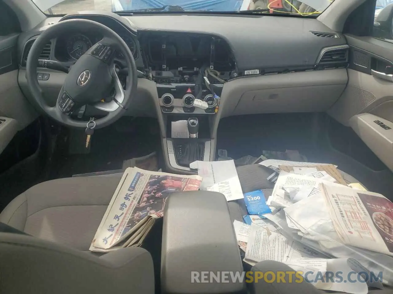 8 fotografías del automóvil dañado KMHD84LF1KU877802 HYUNDAI ELANTRA 2019