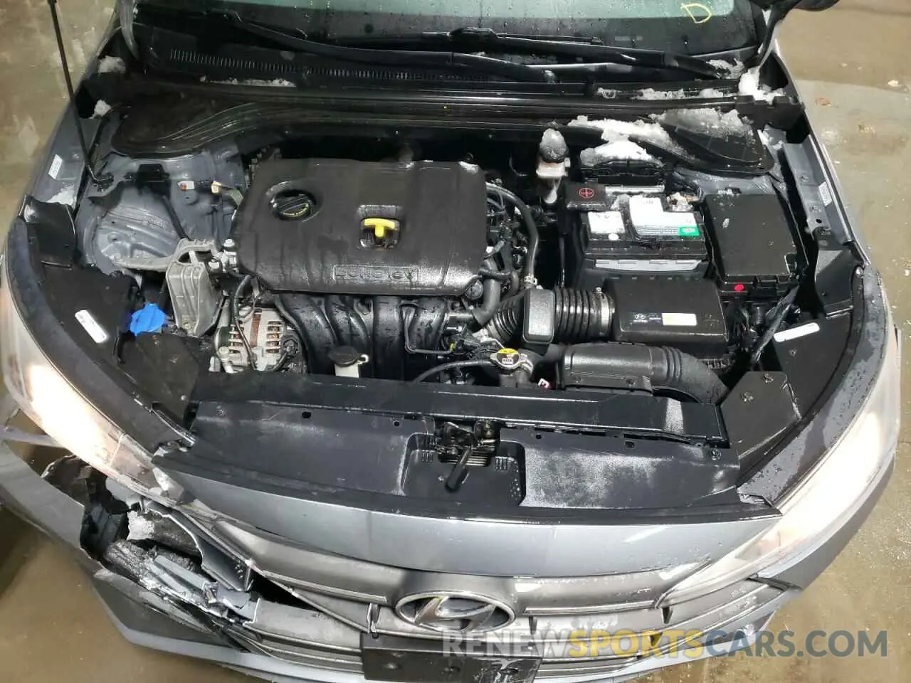 11 fotografías del automóvil dañado KMHD84LF2KU779474 HYUNDAI ELANTRA 2019
