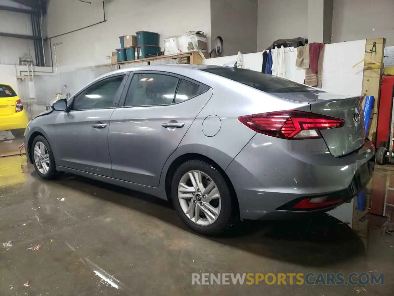 2 fotografías del automóvil dañado KMHD84LF2KU779474 HYUNDAI ELANTRA 2019