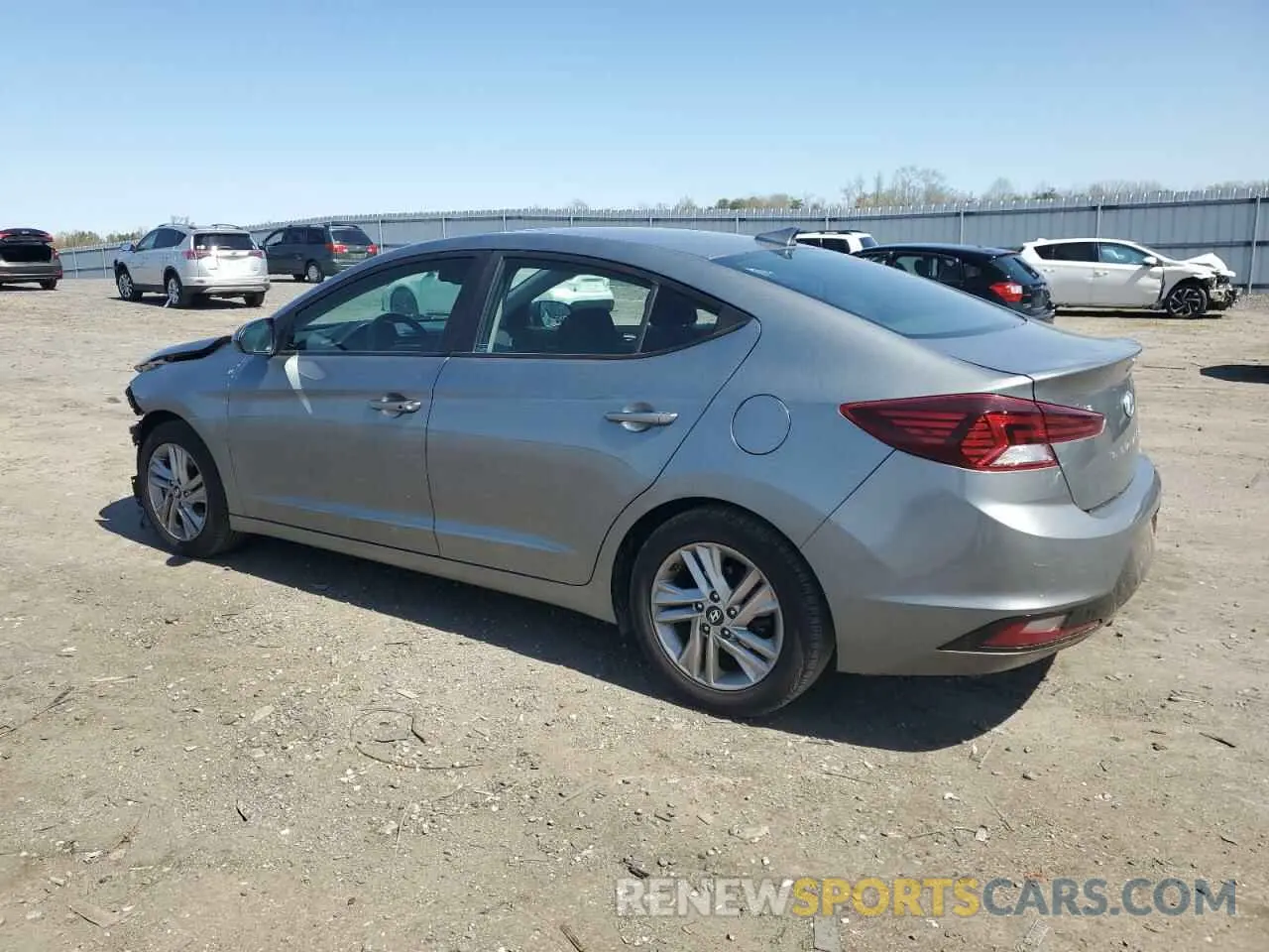 2 fotografías del automóvil dañado KMHD84LF2KU787168 HYUNDAI ELANTRA 2019