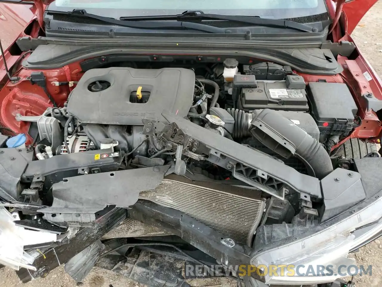 12 fotografías del automóvil dañado KMHD84LF2KU793584 HYUNDAI ELANTRA 2019