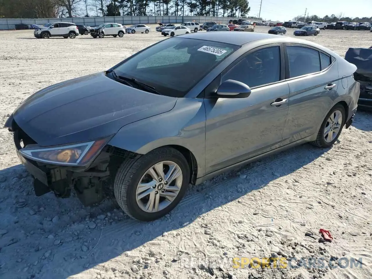 1 fotografías del automóvil dañado KMHD84LF3KU737458 HYUNDAI ELANTRA 2019