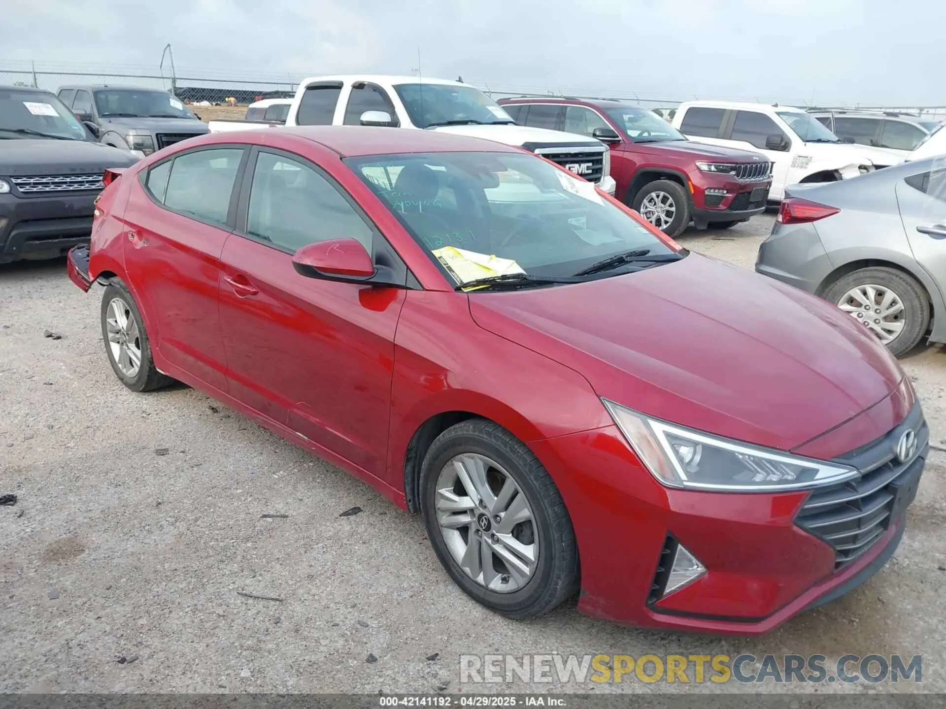1 fotografías del automóvil dañado KMHD84LF3KU741672 HYUNDAI ELANTRA 2019