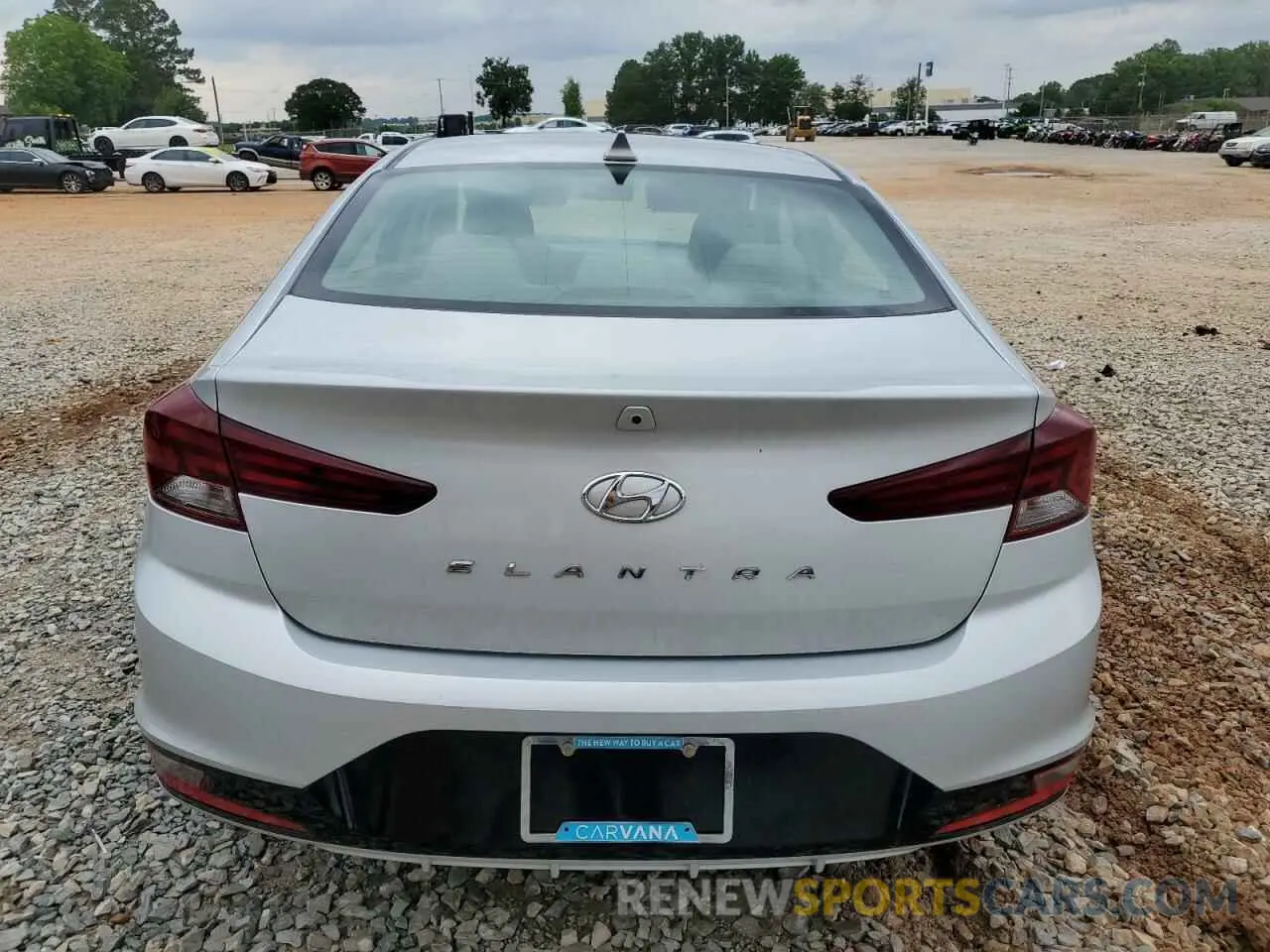 6 fotografías del automóvil dañado KMHD84LF3KU745222 HYUNDAI ELANTRA 2019